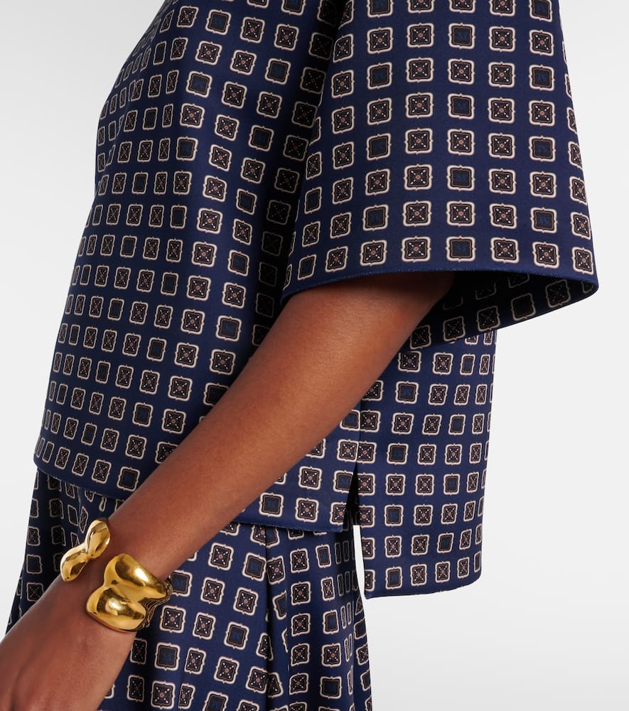 Notizia printed jersey top