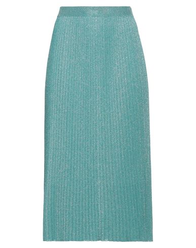 Woman Midi skirt Deep teal Size 2 Viscose, Polyester