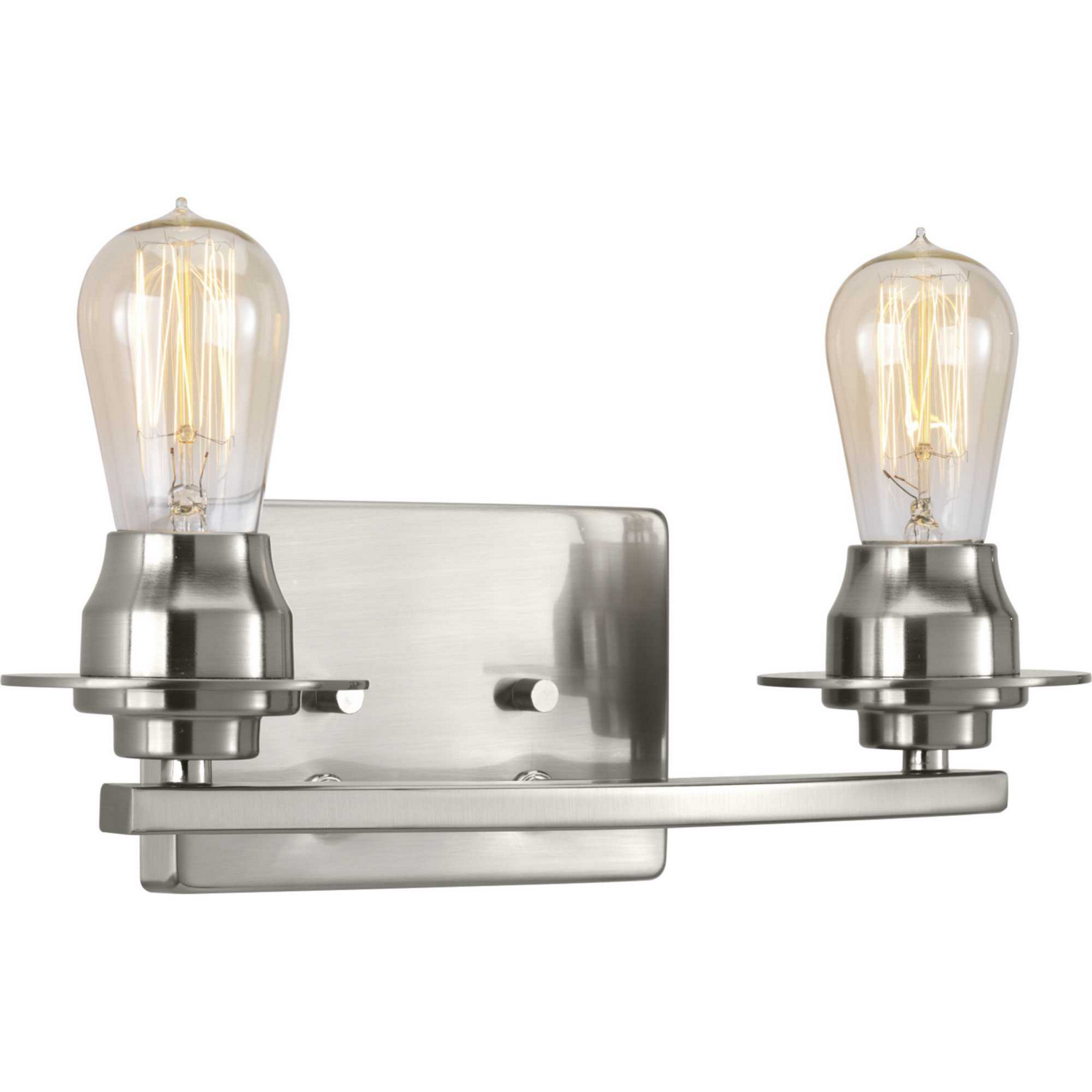 Brushed Nickel Two Light Bath from the Debut Collection