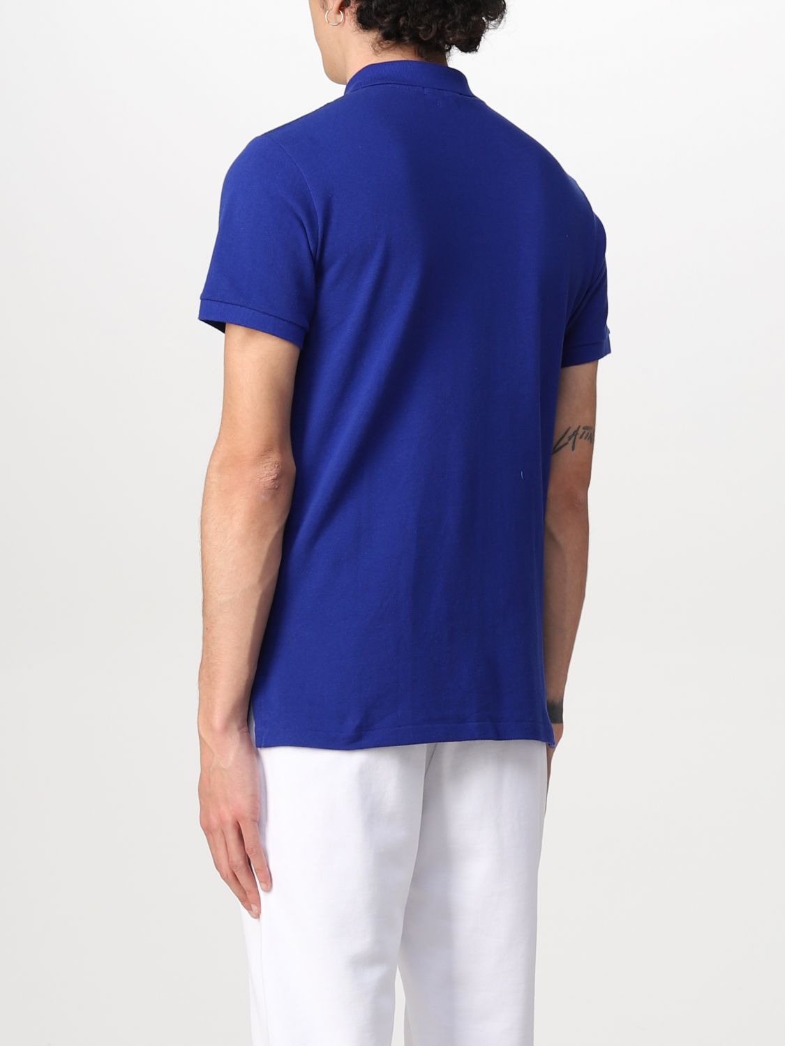 Cotton polo shirt with logo