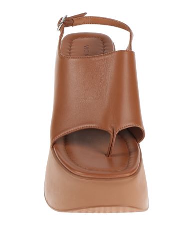 Vic Matiē Woman Thong sandal Tan Size 9 Leather