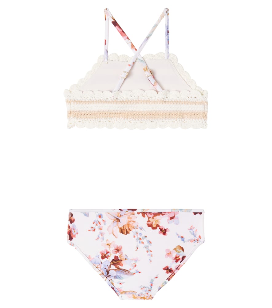 Awaken crochet floral bikini