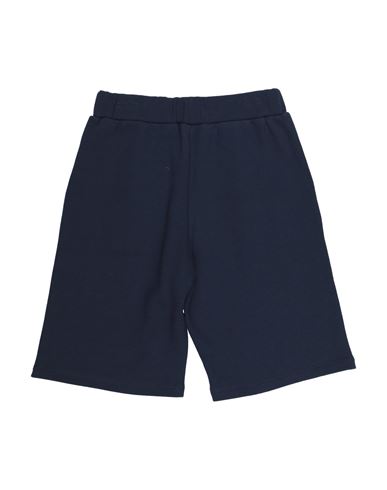 Kid Boy Shorts & Bermuda Shorts Navy Size 14 Cotton, Elastane