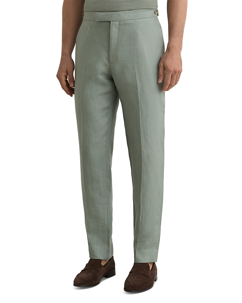 Atlantic Tailored Fit Linen Twill Suit Trousers