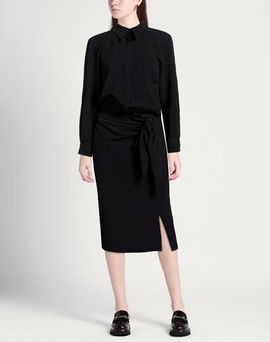 Woman Midi dress Black Size S Polyester, Viscose, Elastic fibres