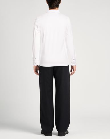 Man Shirt White Size 36 Cotton, Elastane