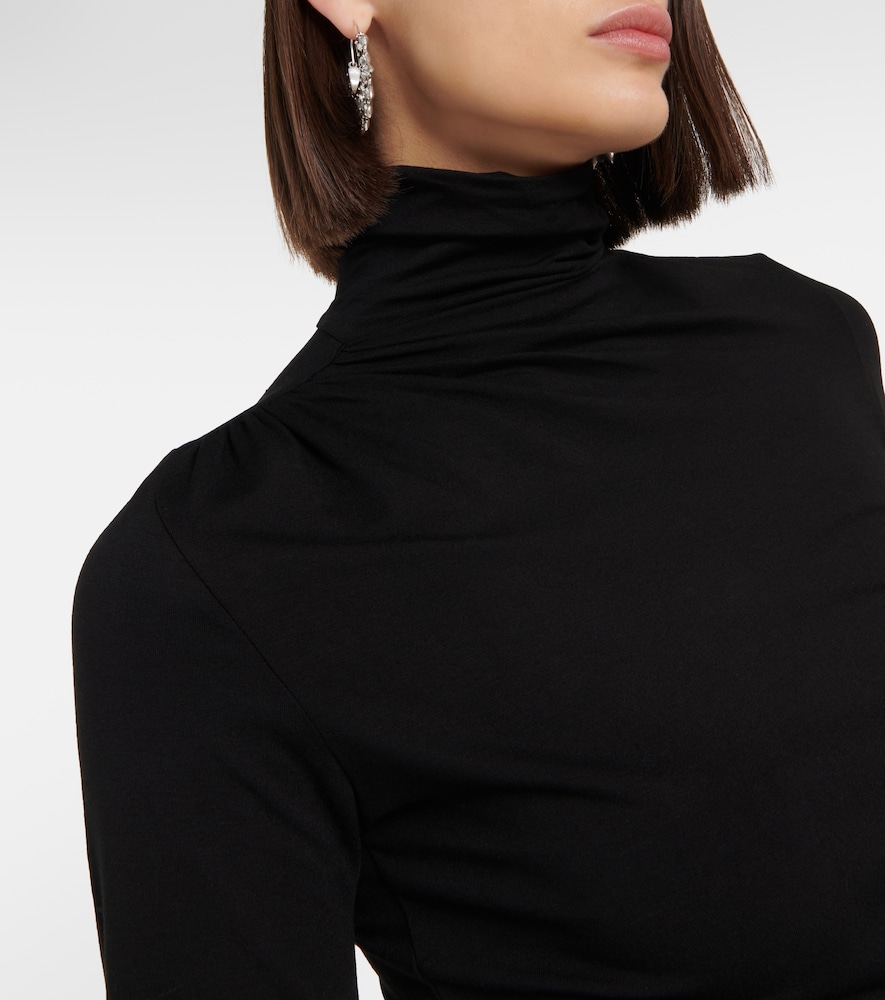 Jersey turtleneck top