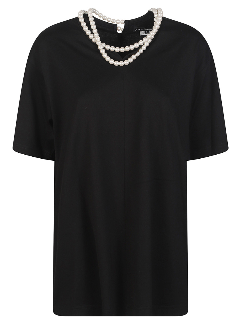 Black Solid Round Neck T-Shirt