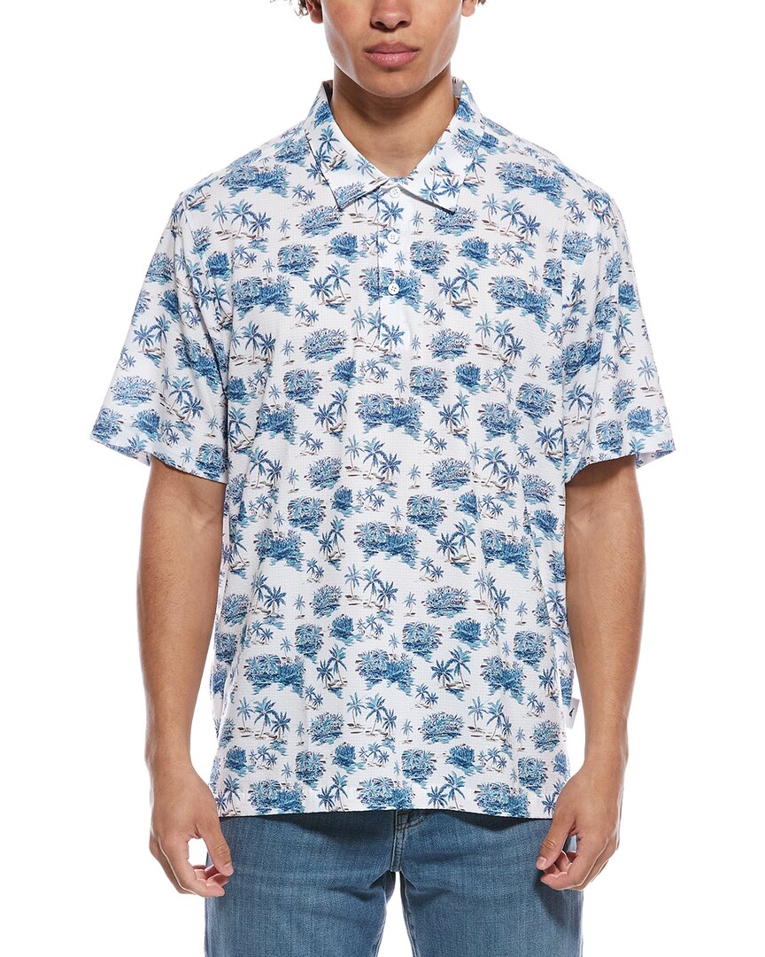 Bahama Coast Palm Scape Islandzone Polo Shirt