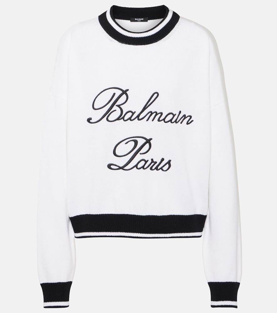 Balmain Balmain Signature embroidered sweater