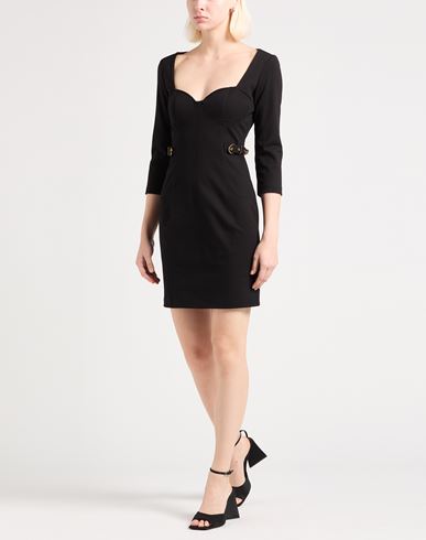 Woman Mini dress Black Size 8 Viscose, Polyamide, Elastane
