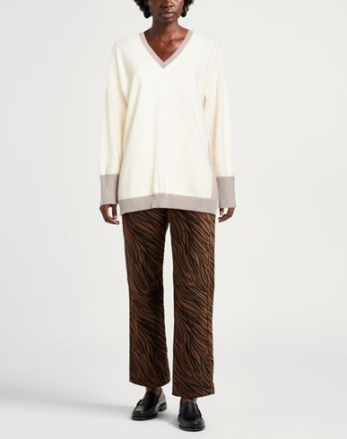 Woman Sweater Cream Size L Wool, Cashmere, Viscose, Polyester