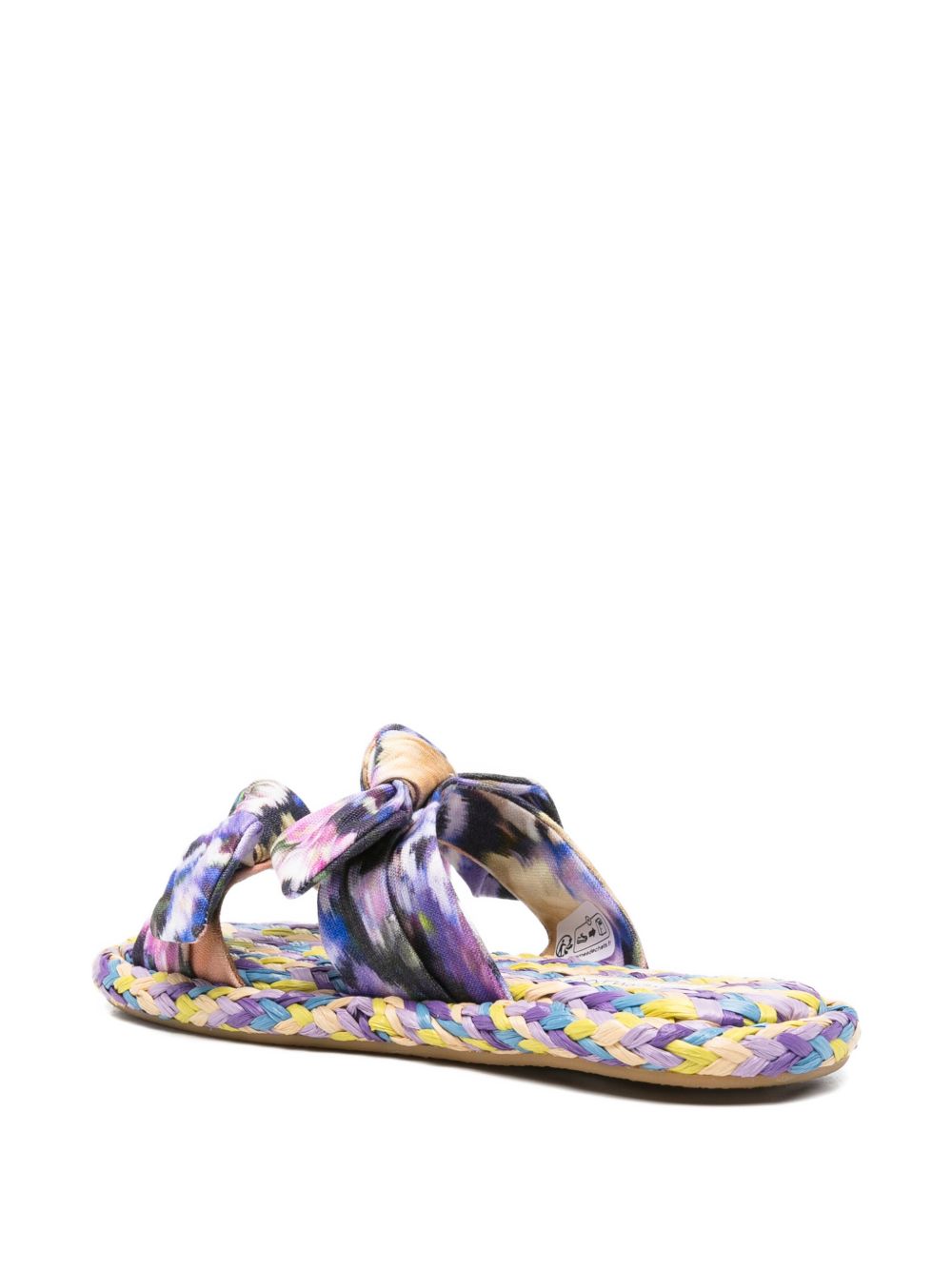 Carousel Linen Flat Sandals