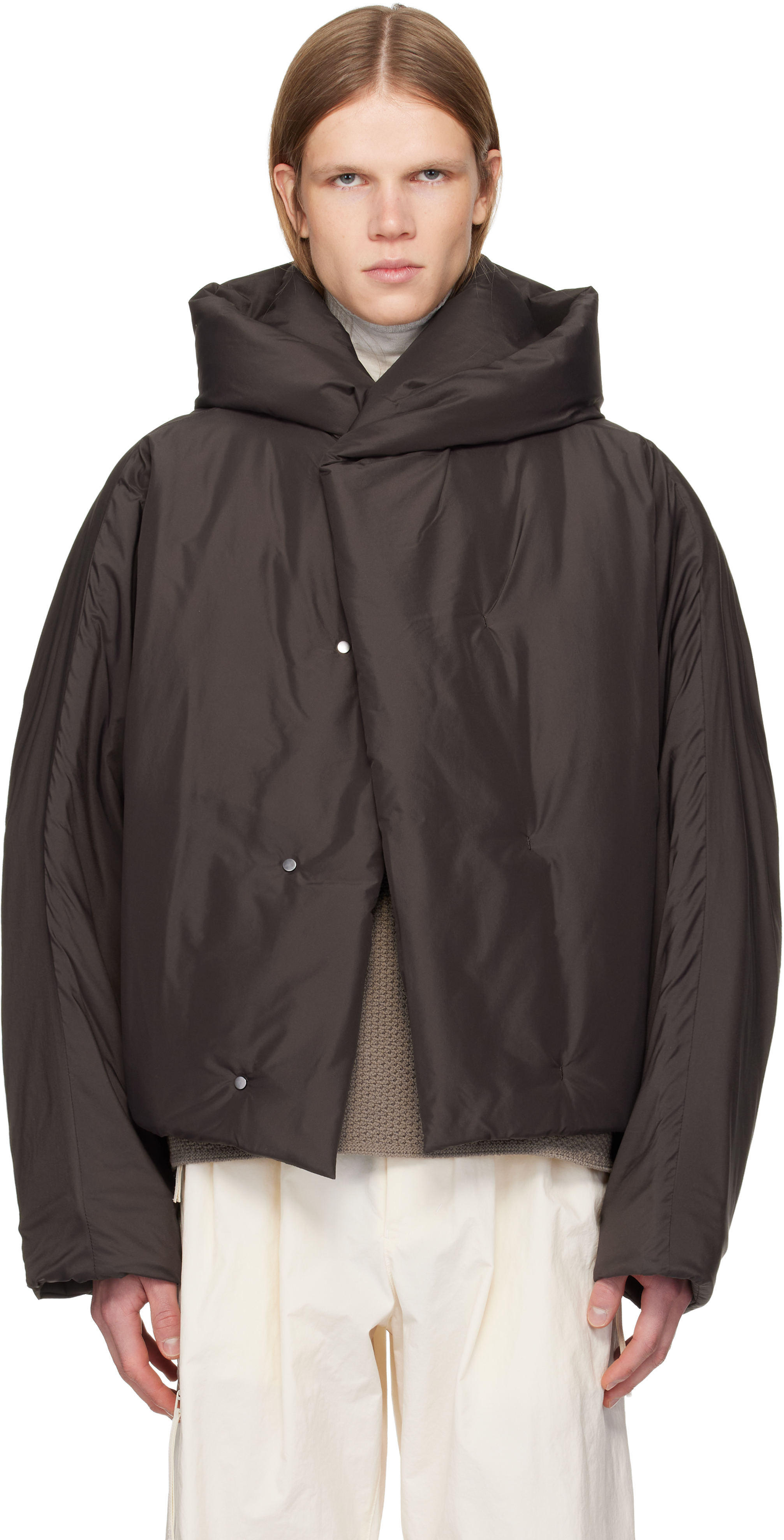 Brown Blouson Duvet Jacket