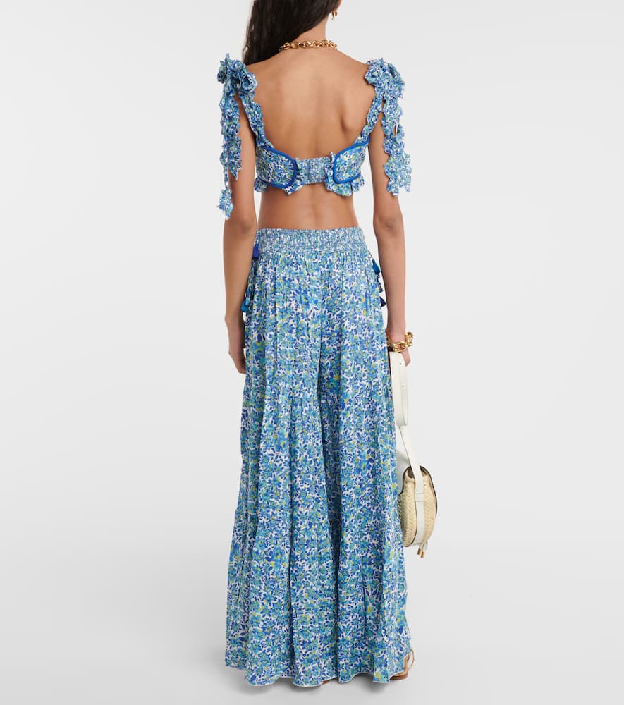 Ariane floral crop top