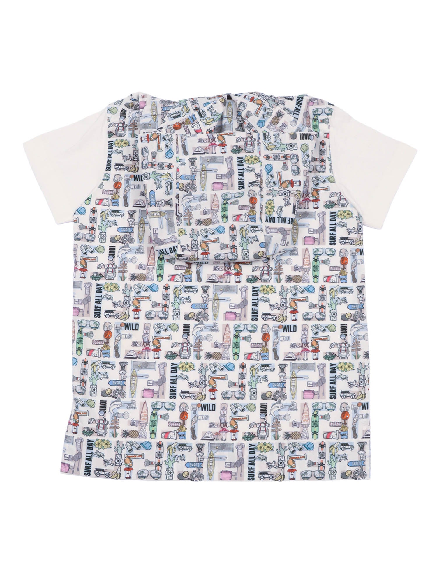 Fendi Jr T-shirt Popeline Ff Een