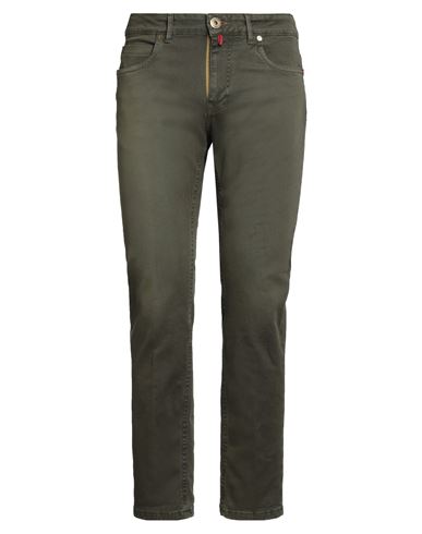 Upgrade Denim Man Jeans Military green Size 32 Cotton, Elastane