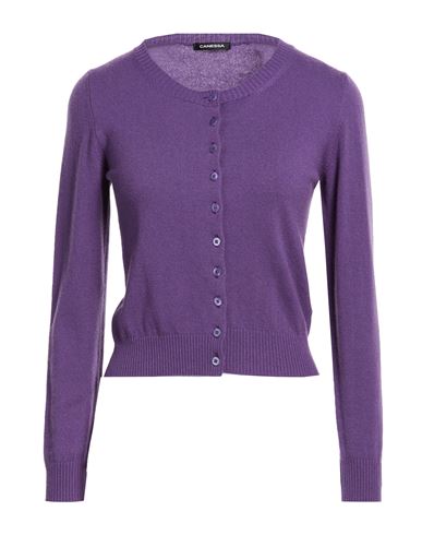 Woman Cardigan Purple Size 1 Cashmere