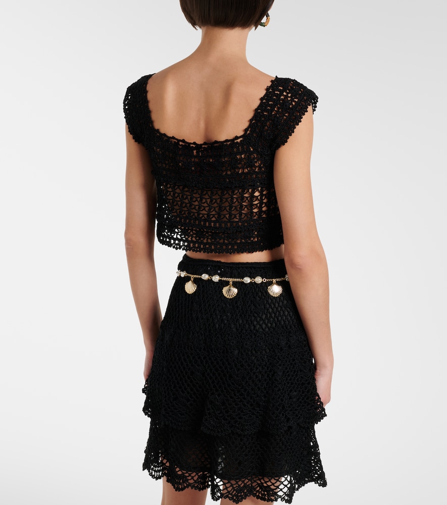 Cotton crochet crop top