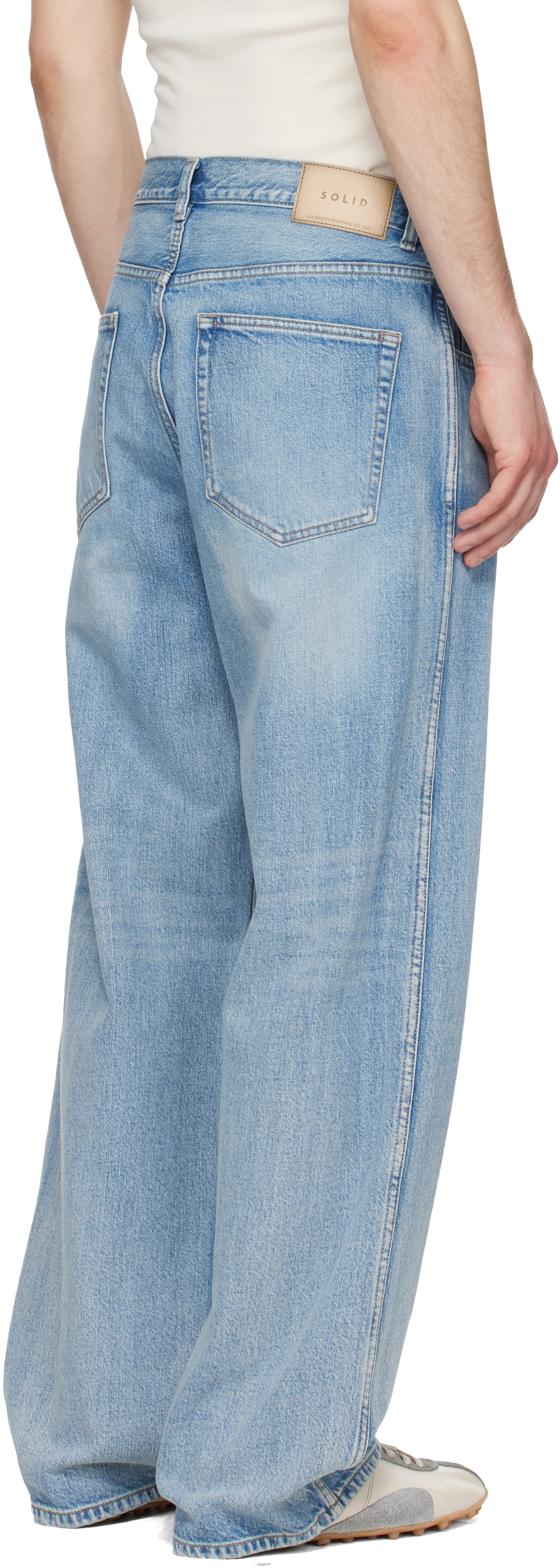 Blue Semi-Flare Jeans