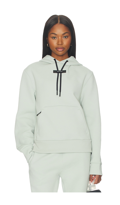 On Focus Tech Hoodie in Mint. M. Also in L, S