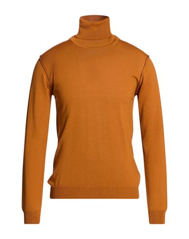 Man Turtleneck Camel Size L Merino Wool, Acrylic