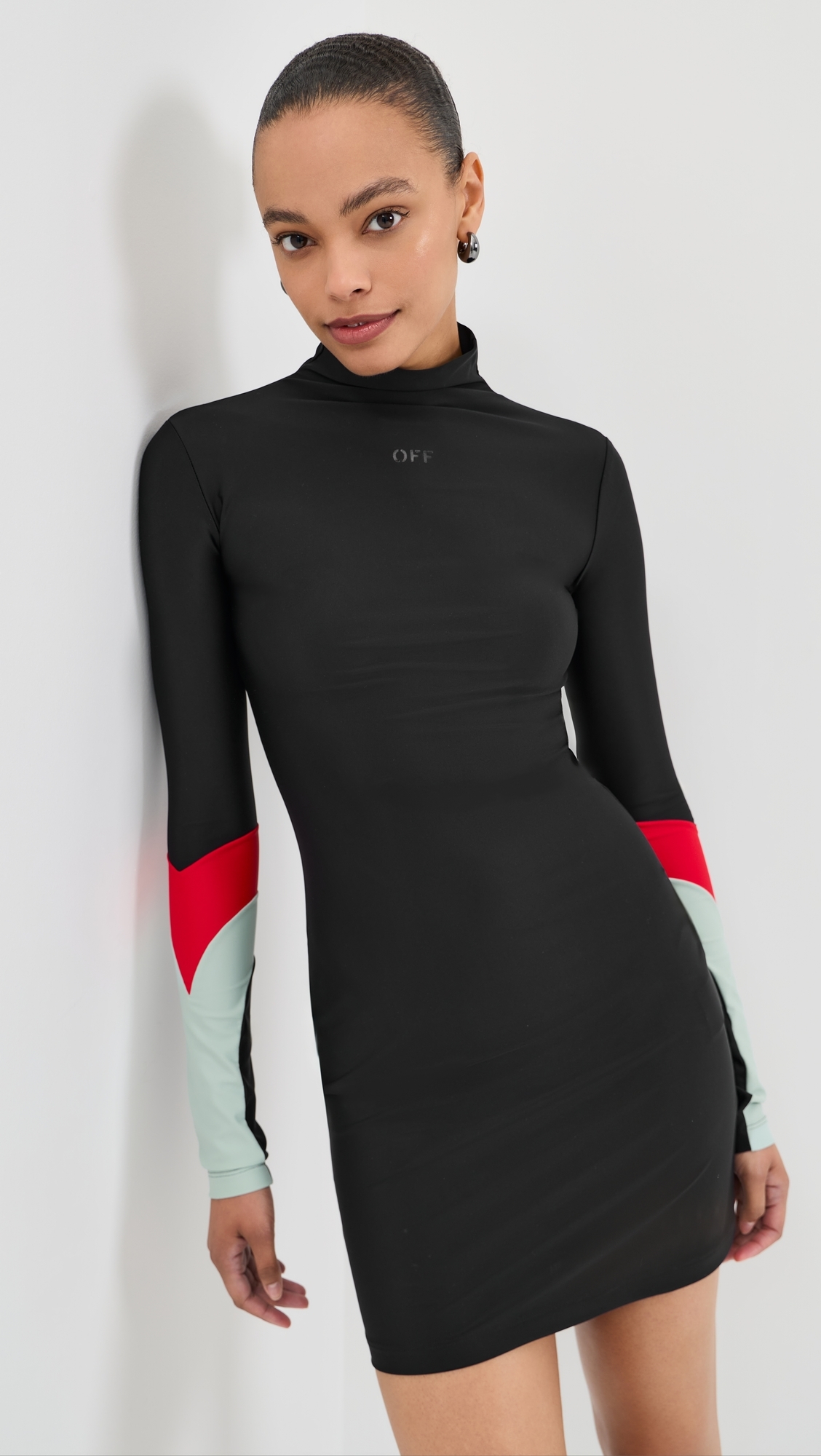 Insert Mini Dress Black