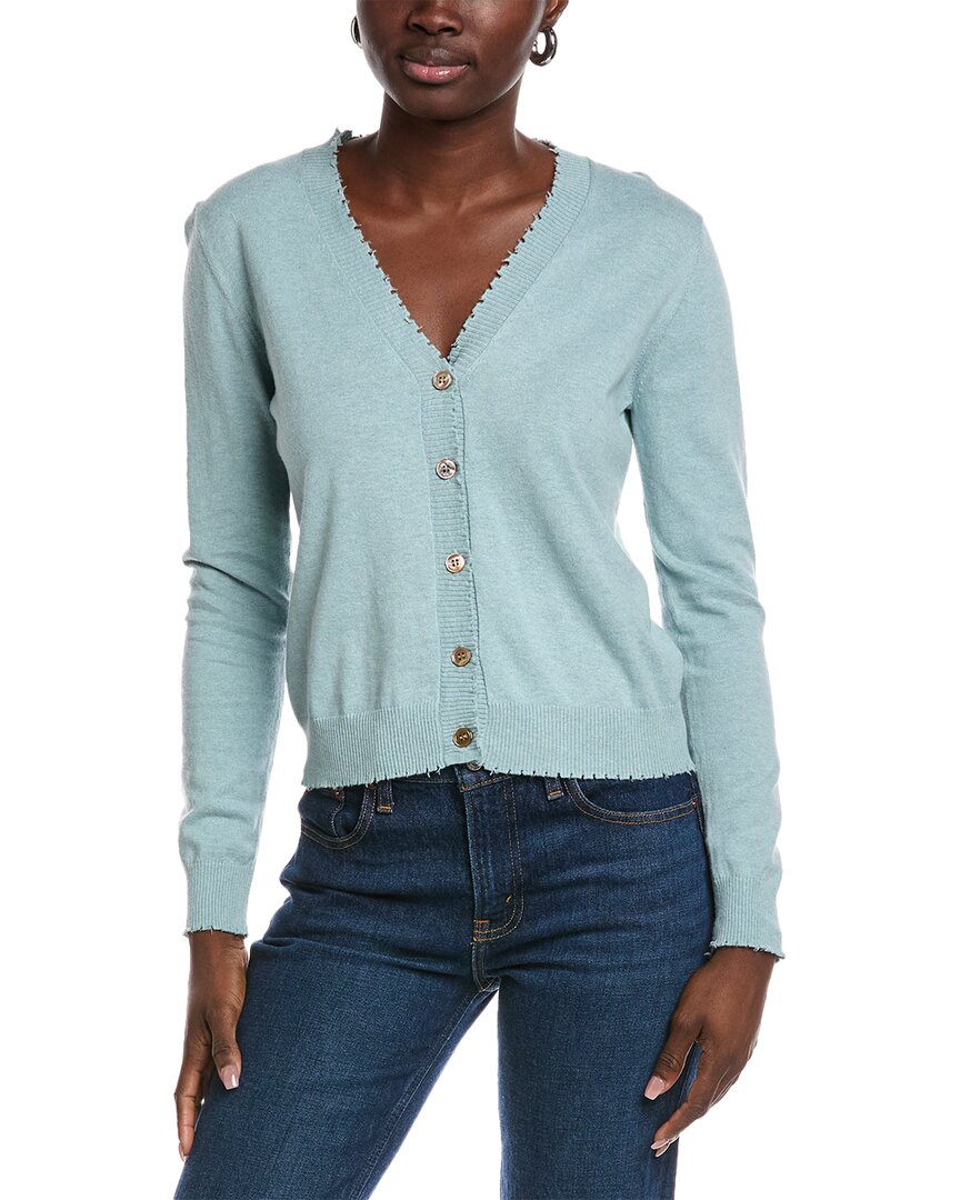 Frayed Cashmere-Blend Cardigan