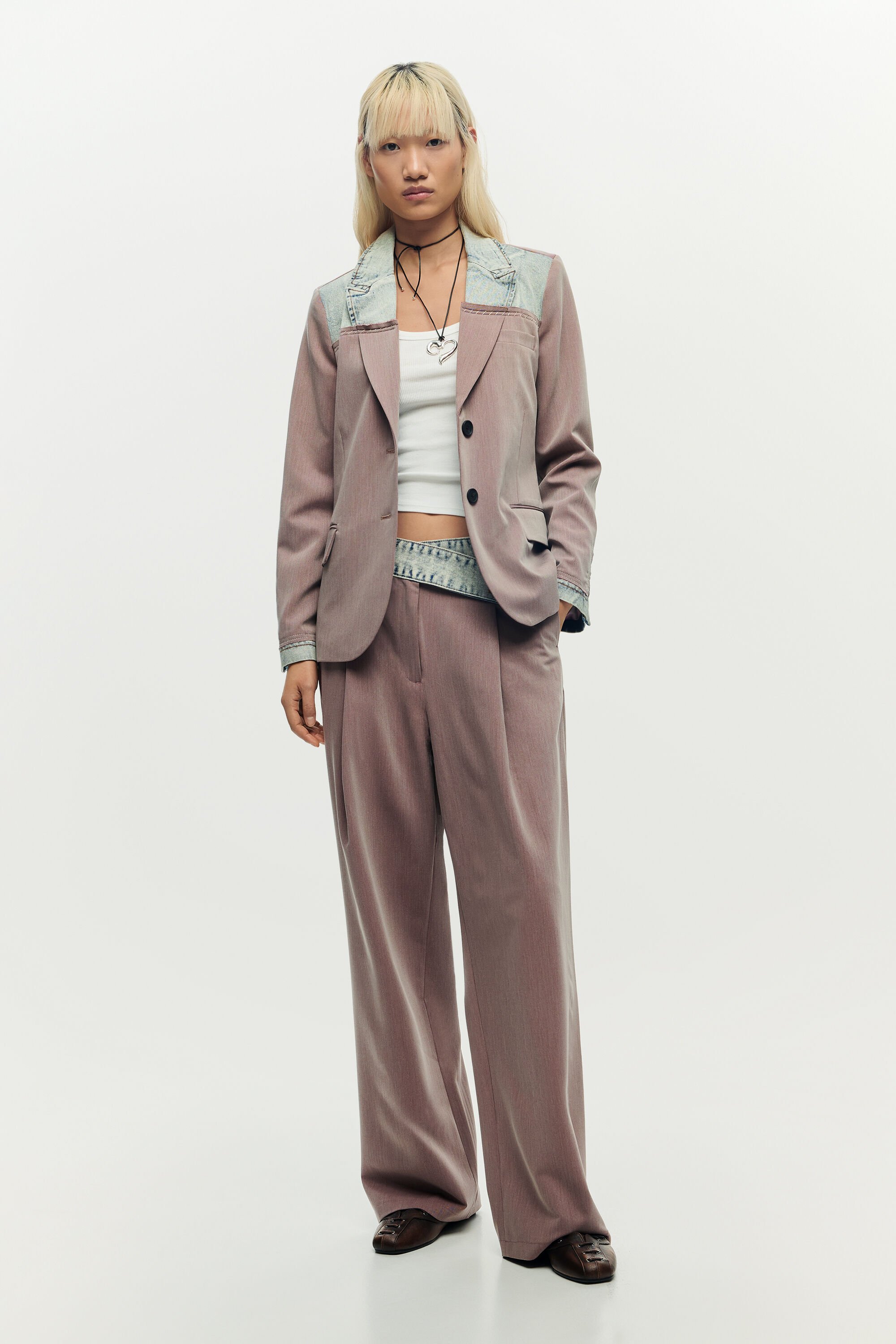 Recycled pink trouser
