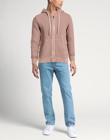 Man Sweatshirt Salmon pink Size M Cotton