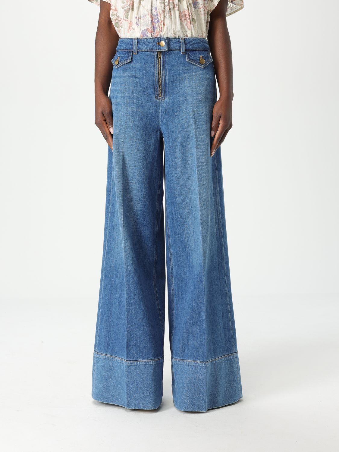 Pants TWINSET Woman color Blue