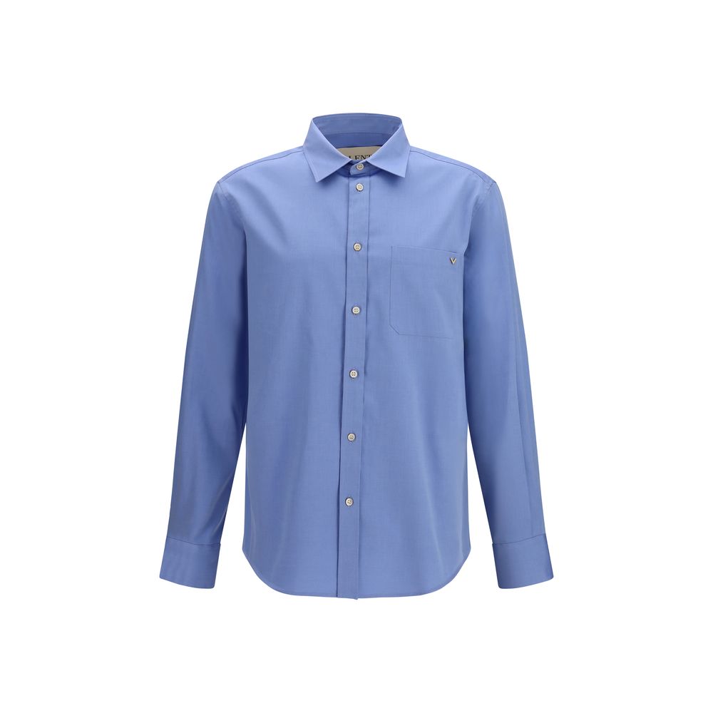 Cotton Oxford Shirt — Blue