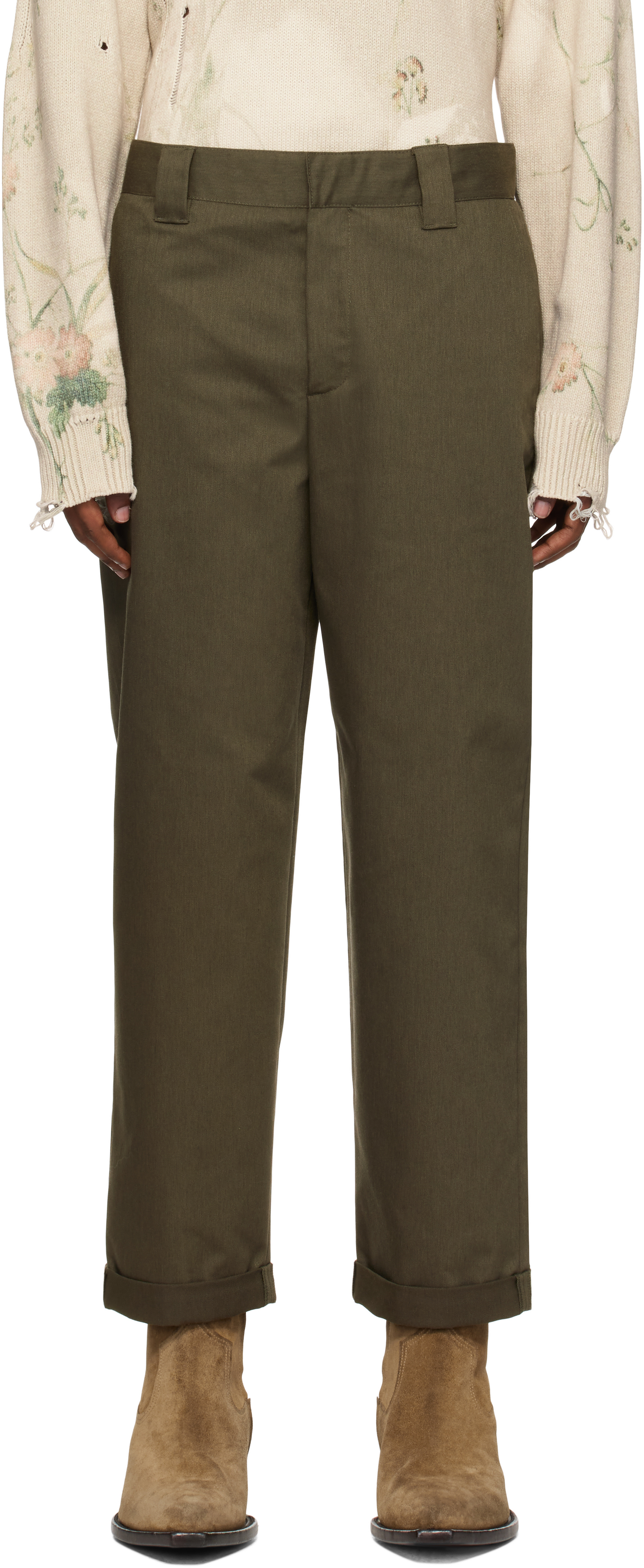 Golden Goose Khaki Golden Collection Trousers