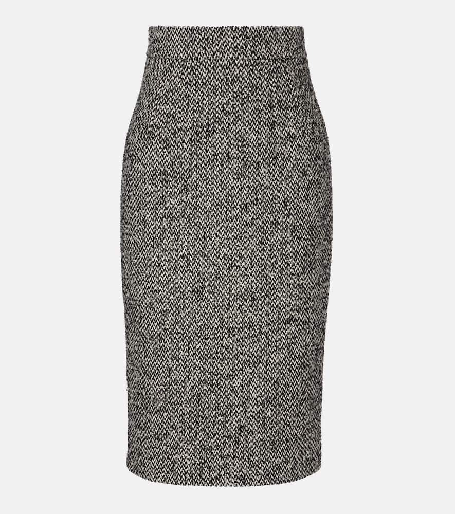 High-rise pencil skirt