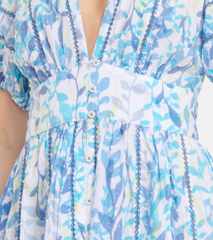Reine floral cotton midi dress
