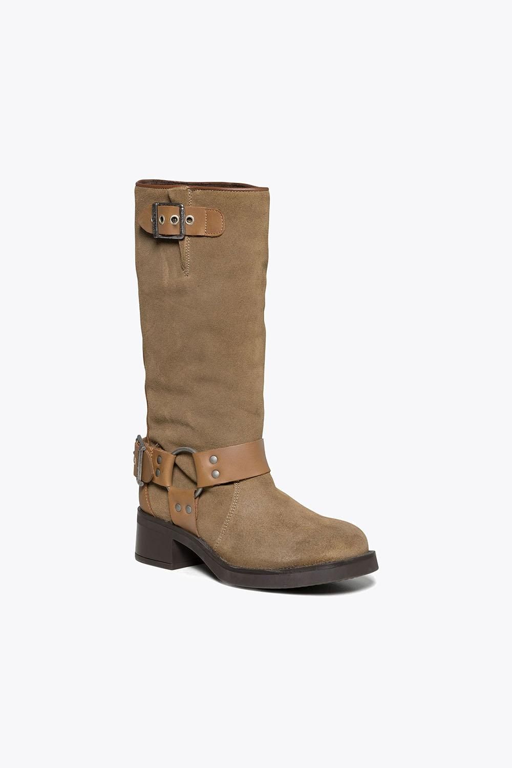Steve Madden 'beau Tbn' Suede Boots In Taupe