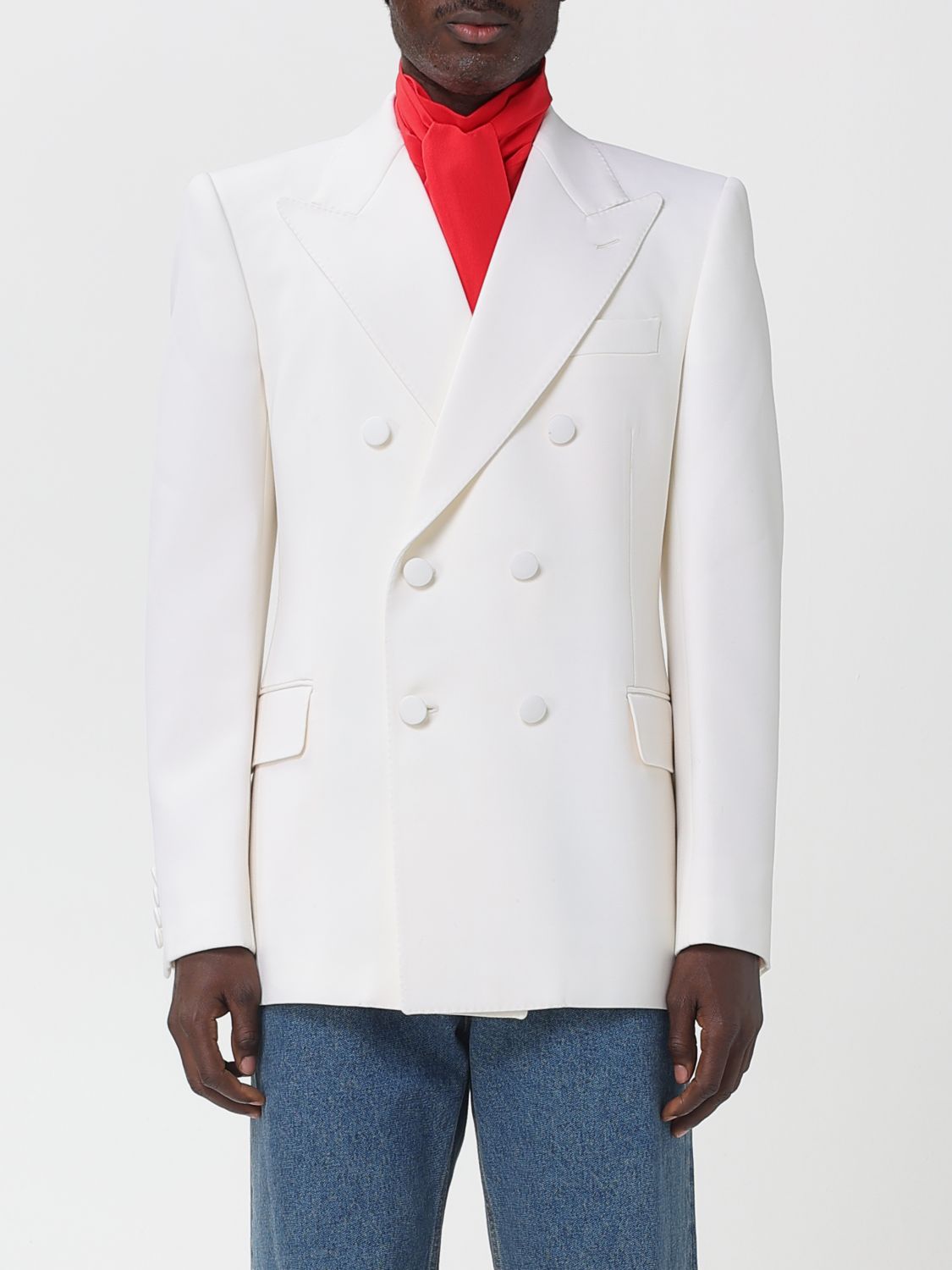 Jacket Men color White