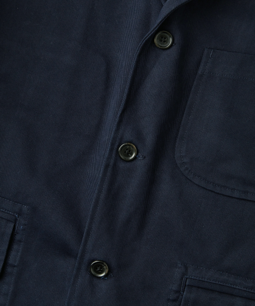 HIGH DENSITY COTTON CLASSIC 3BUTTON JACKET_NAVY