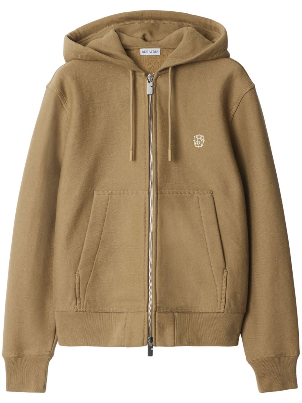 Zip-up hoodie - Brown