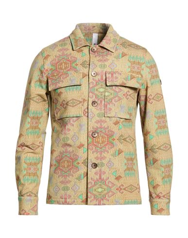 Man Shirt Military green Size 32 Cotton, Elastane