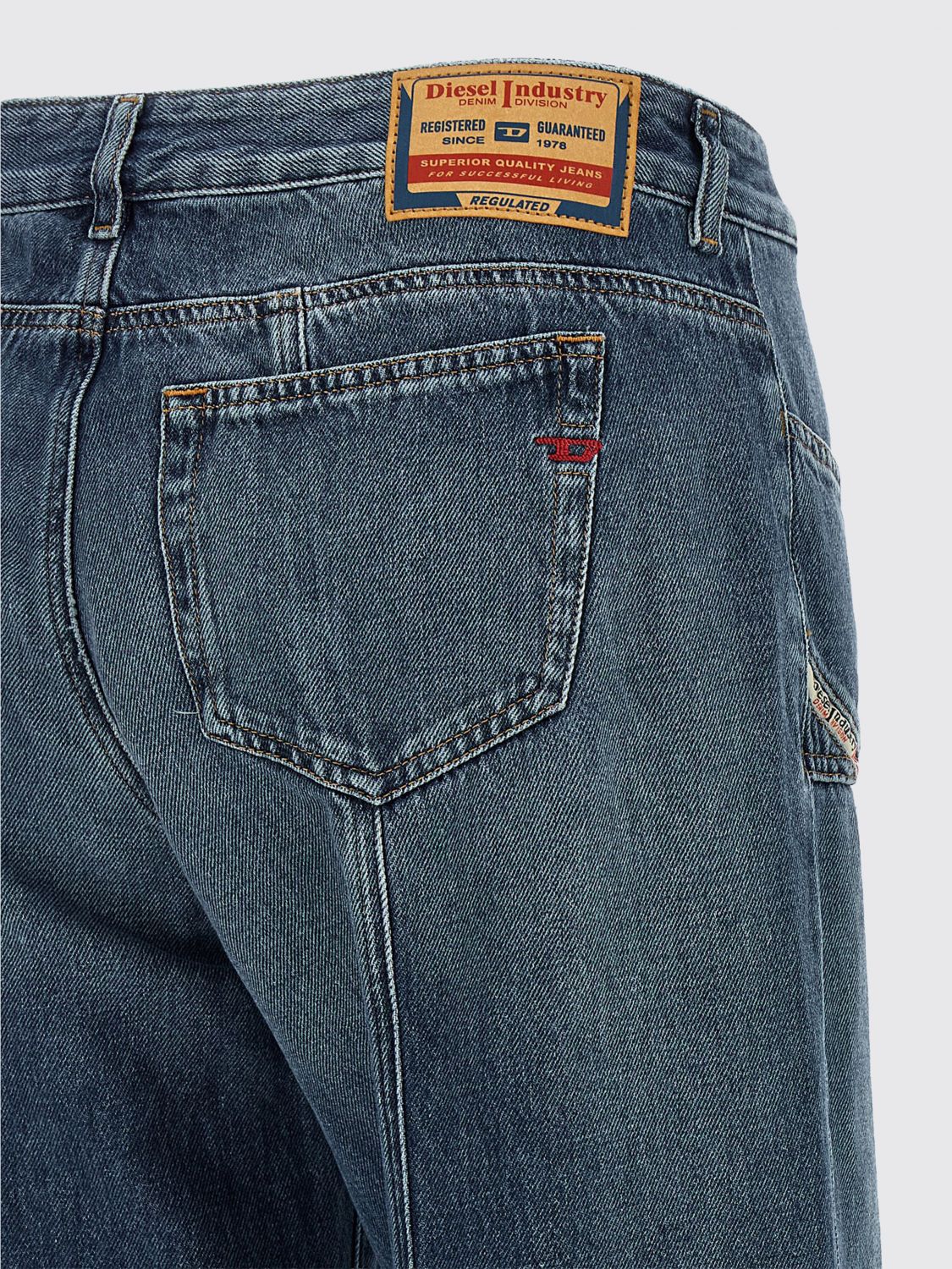 Diesel D-Akii wide-leg denim jeans - Blue