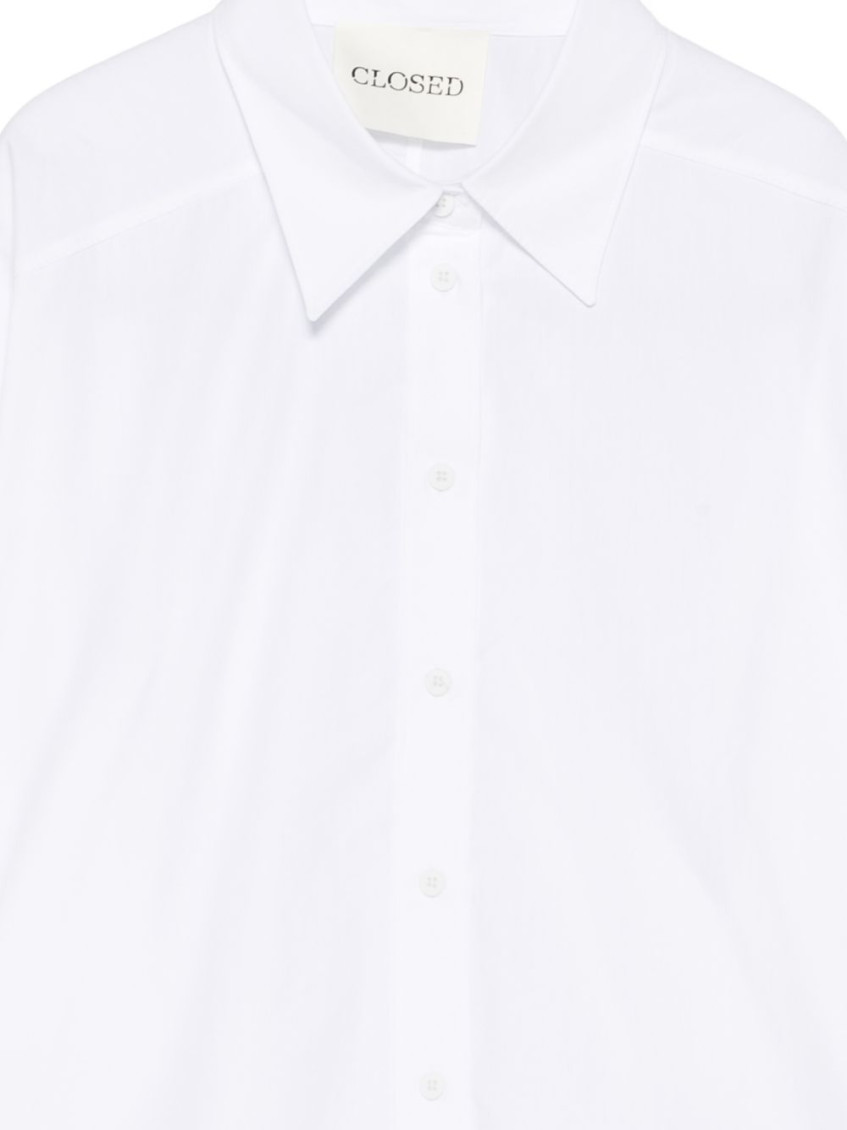 White Relaxed Solid Shirt