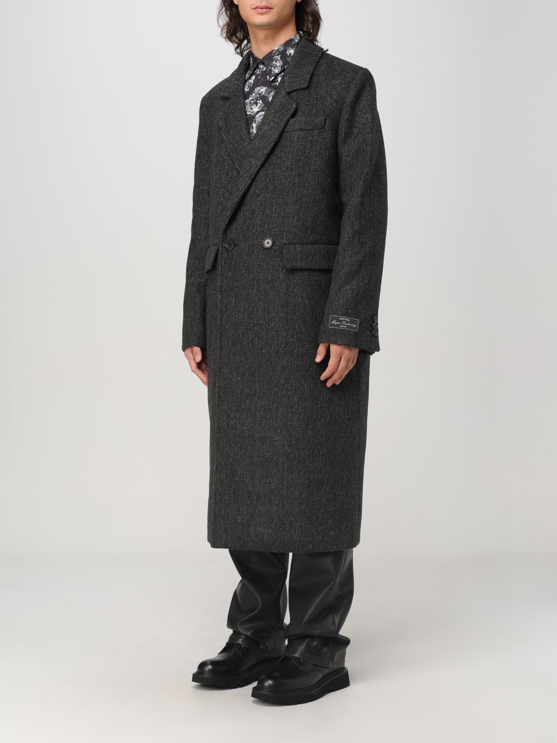 Double-breasted coat - Black