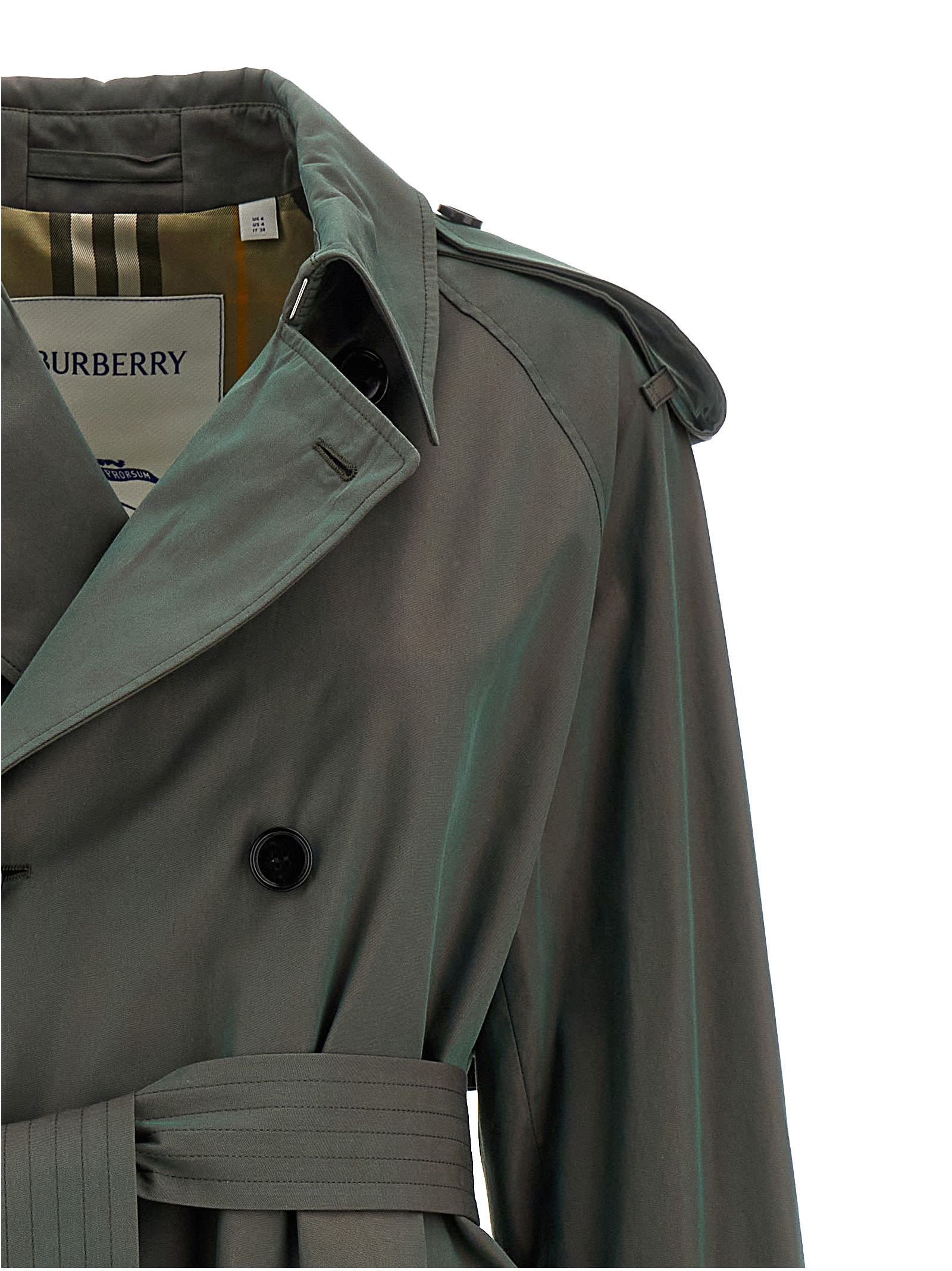 Long Iridescent Trench Coat