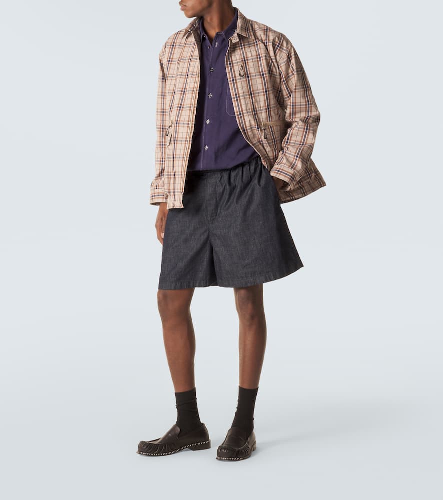 Comme des Garçons Homme Checked cotton-blend jacket