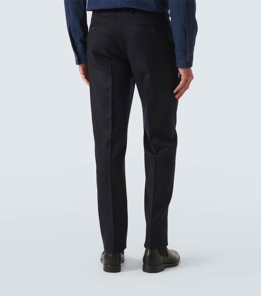 Virgin wool straight pants