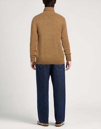 Man Turtleneck Camel Size 40 Acrylic, Wool, Alpaca wool