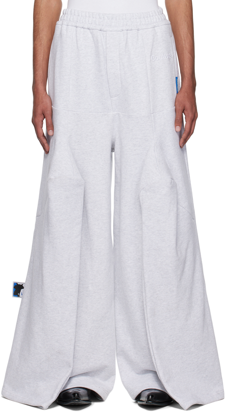 Gray panel sweatpants