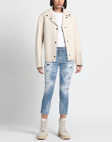Woman Denim cropped Blue