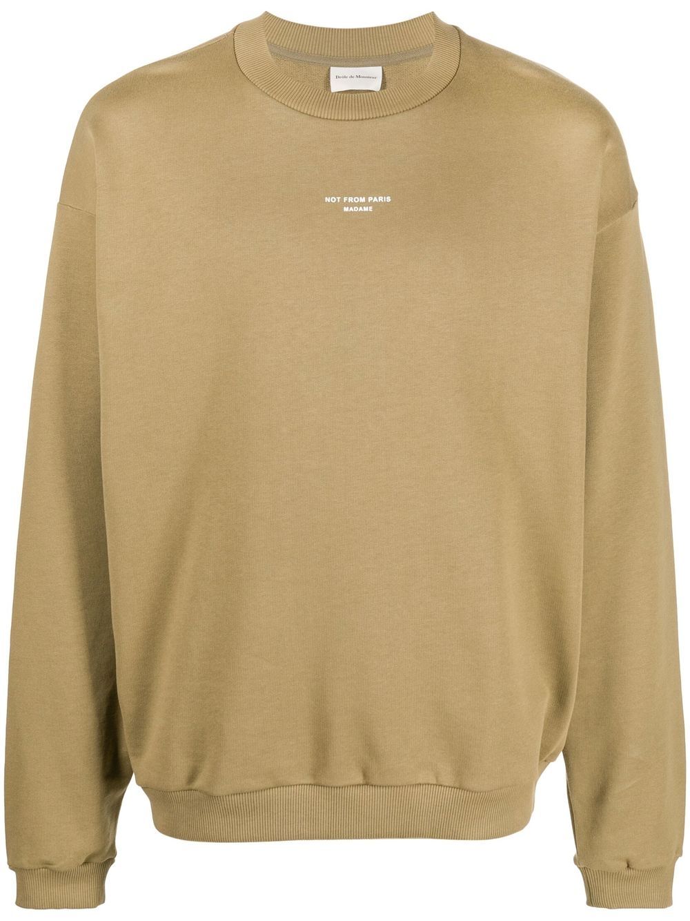 Logo-print crew-neck sweatshirt - Green